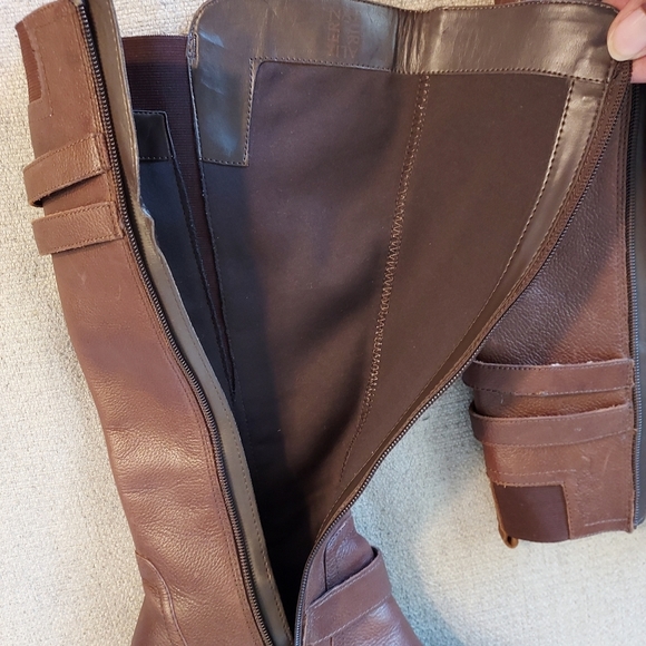 Naturalizer Jesse Riding Knee High Boots Cognoc Brown Size 8 - Picture 7 of 16